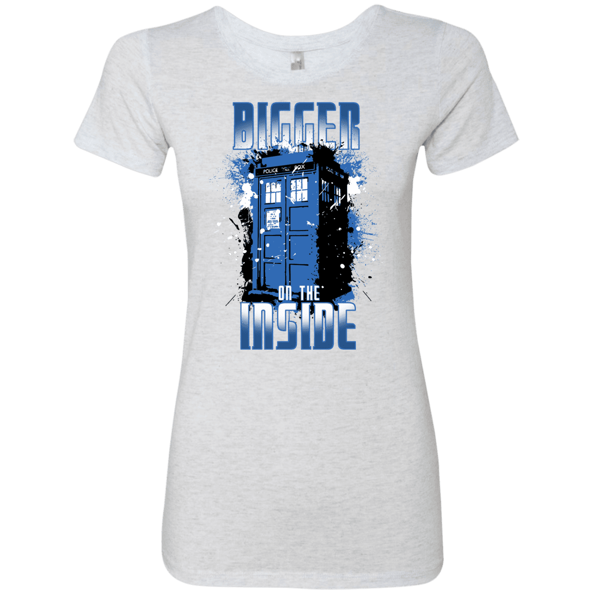 T-Shirts Heather White / S Bigger on the Inside Women's Triblend T-Shirt