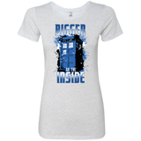 T-Shirts Heather White / S Bigger on the Inside Women's Triblend T-Shirt