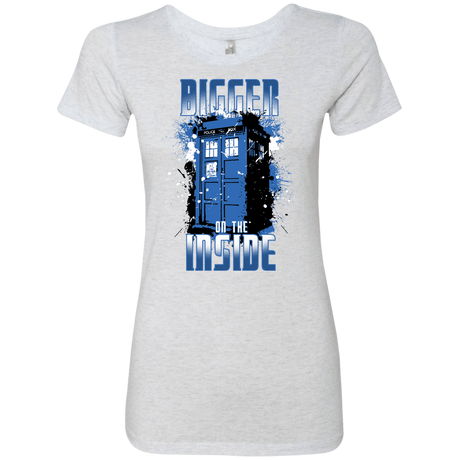 T-Shirts Heather White / S Bigger on the Inside Women's Triblend T-Shirt