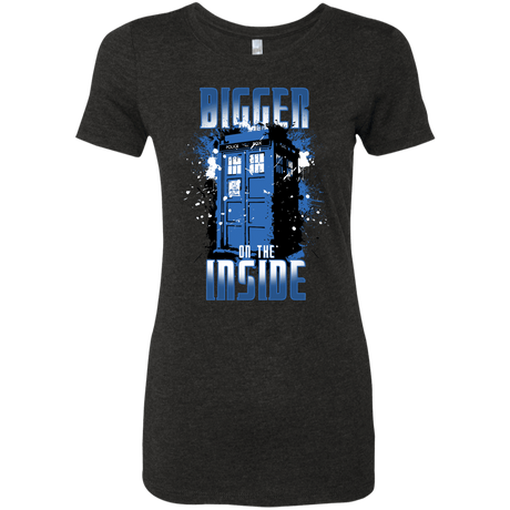 T-Shirts Vintage Black / S Bigger on the Inside Women's Triblend T-Shirt
