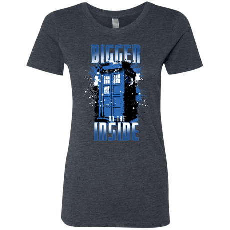 T-Shirts Vintage Navy / S Bigger on the Inside Women's Triblend T-Shirt