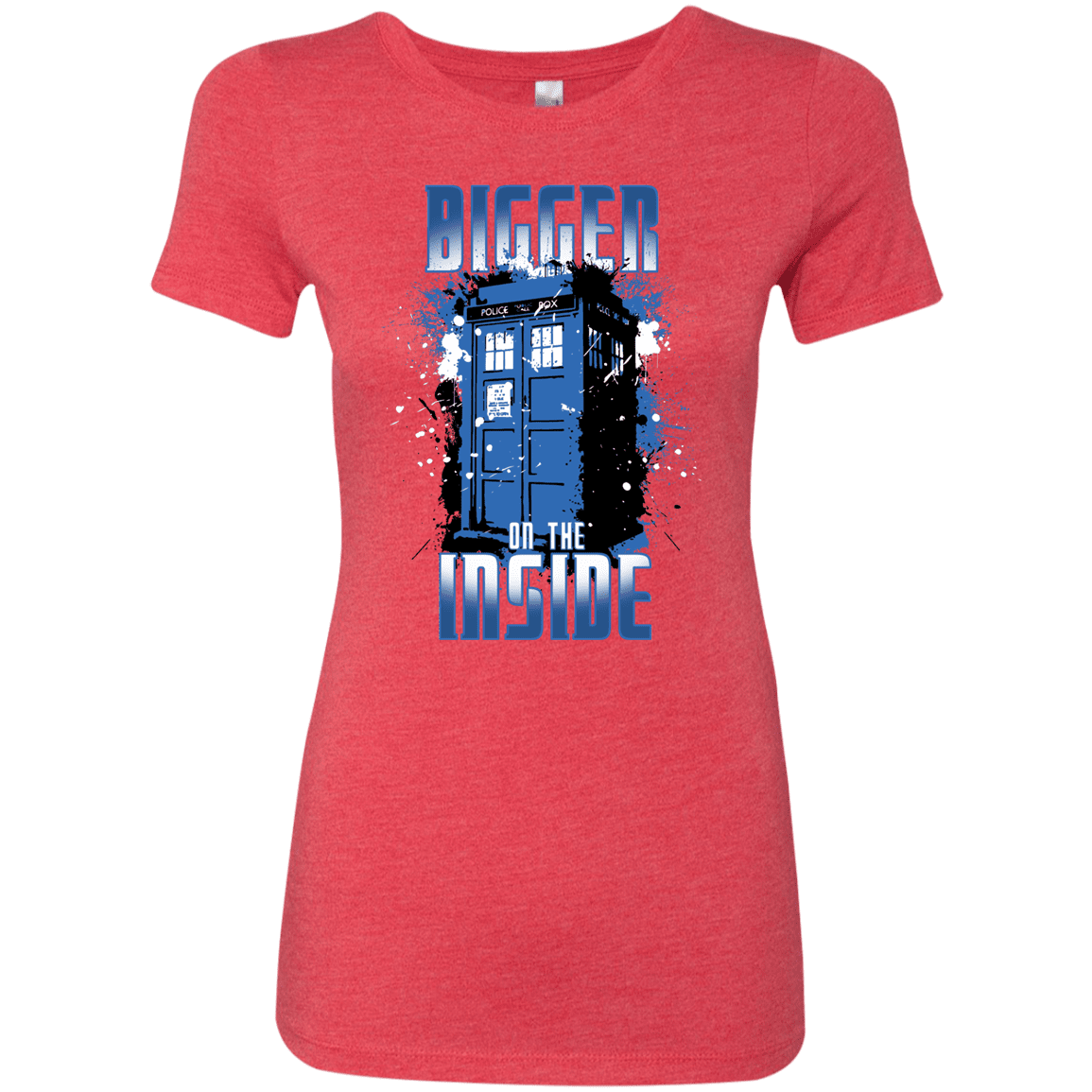 T-Shirts Vintage Red / S Bigger on the Inside Women's Triblend T-Shirt