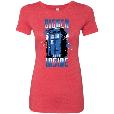 T-Shirts Vintage Red / S Bigger on the Inside Women's Triblend T-Shirt