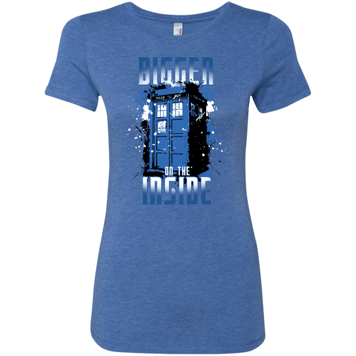 T-Shirts Vintage Royal / S Bigger on the Inside Women's Triblend T-Shirt