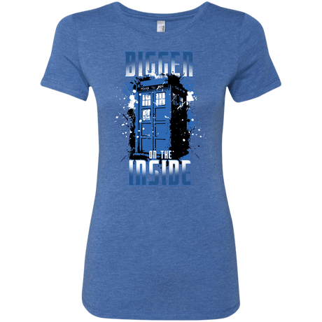 T-Shirts Vintage Royal / S Bigger on the Inside Women's Triblend T-Shirt