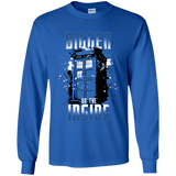 T-Shirts Royal / YS Bigger on the Inside Youth Long Sleeve T-Shirt