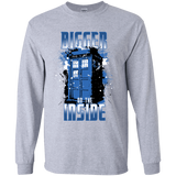 T-Shirts Sport Grey / YS Bigger on the Inside Youth Long Sleeve T-Shirt
