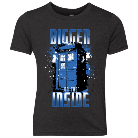 T-Shirts Vintage Black / YXS Bigger on the Inside Youth Triblend T-Shirt