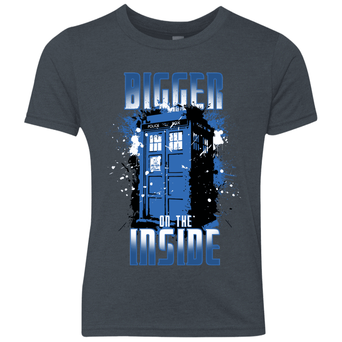 T-Shirts Vintage Navy / YXS Bigger on the Inside Youth Triblend T-Shirt