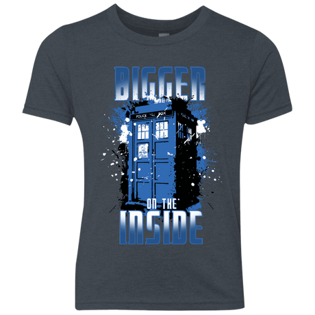 T-Shirts Vintage Navy / YXS Bigger on the Inside Youth Triblend T-Shirt