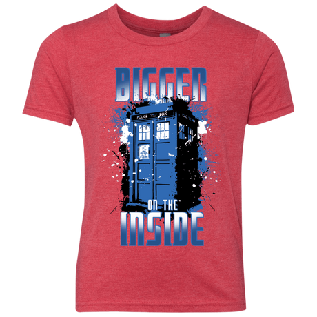 T-Shirts Vintage Red / YXS Bigger on the Inside Youth Triblend T-Shirt
