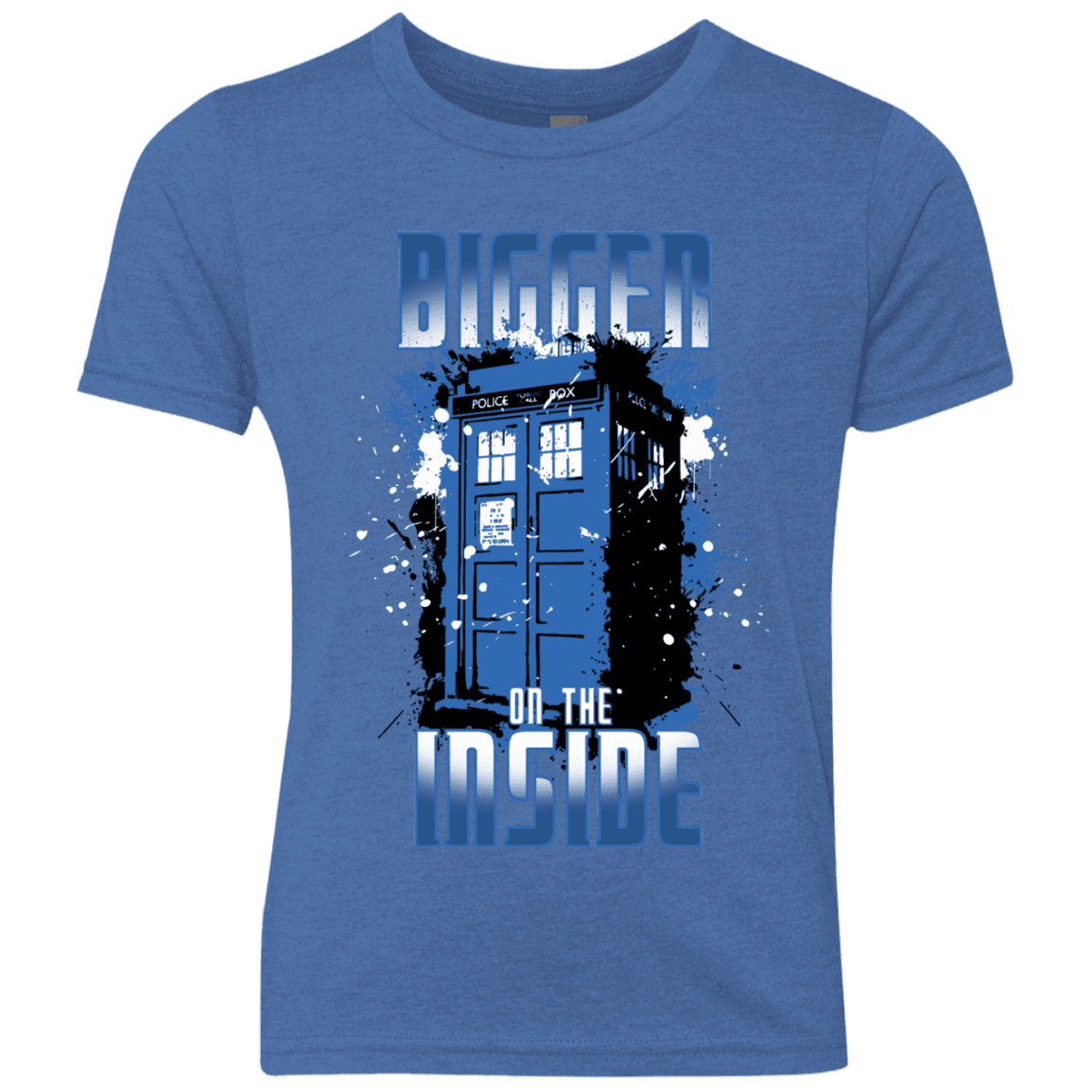 T-Shirts Vintage Royal / YXS Bigger on the Inside Youth Triblend T-Shirt