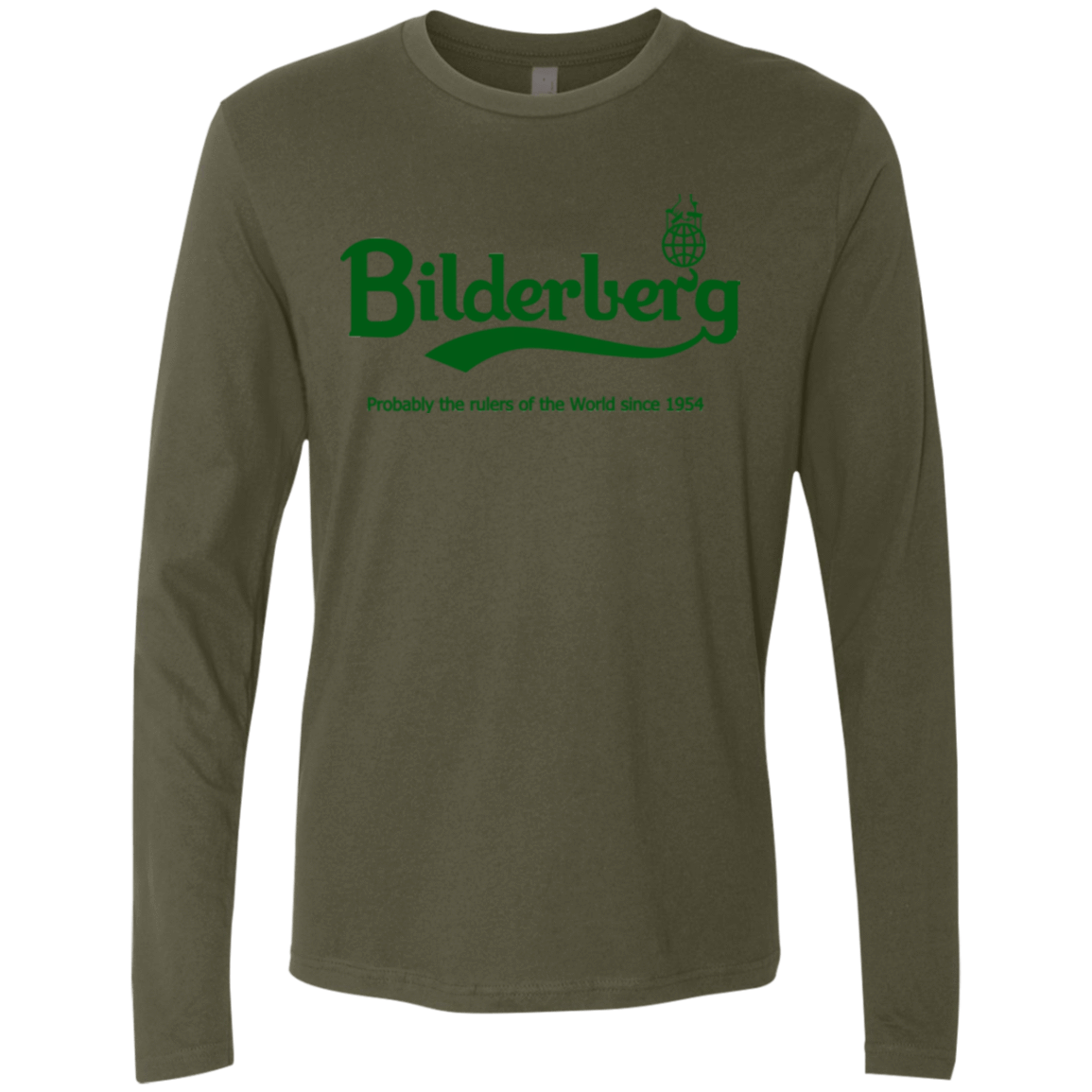 T-Shirts Military Green / Small Bilderberg Men's Premium Long Sleeve