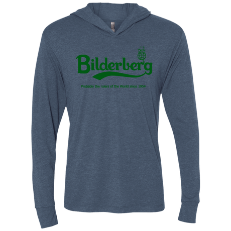 T-Shirts Indigo / X-Small Bilderberg Triblend Long Sleeve Hoodie Tee