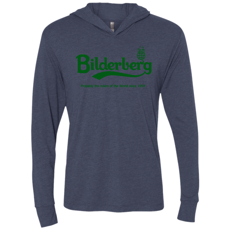 T-Shirts Vintage Navy / X-Small Bilderberg Triblend Long Sleeve Hoodie Tee