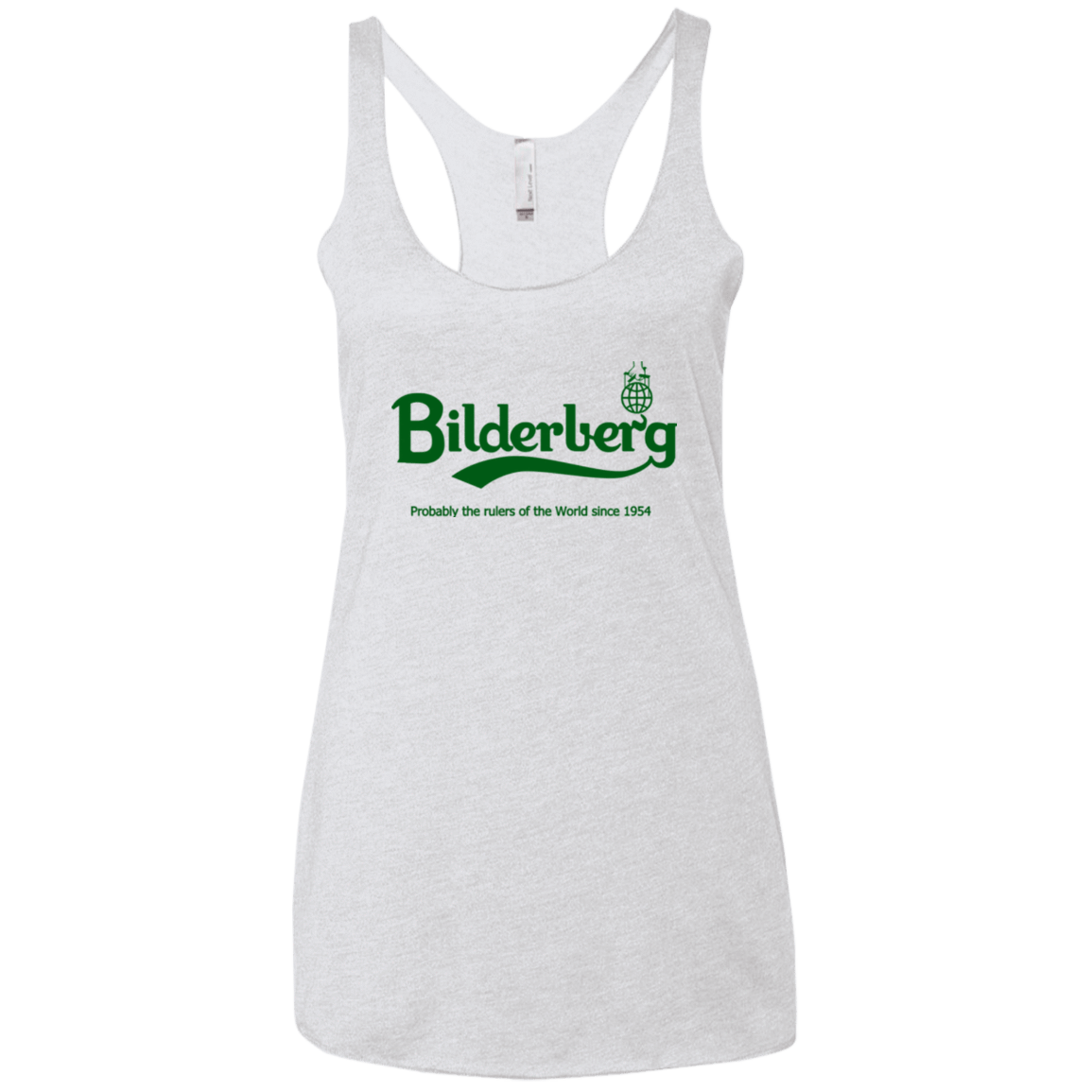 T-Shirts Heather White / X-Small Bilderberg Women's Triblend Racerback Tank