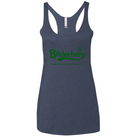T-Shirts Vintage Navy / X-Small Bilderberg Women's Triblend Racerback Tank