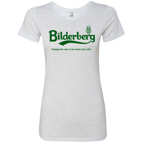 T-Shirts Heather White / Small Bilderberg Women's Triblend T-Shirt