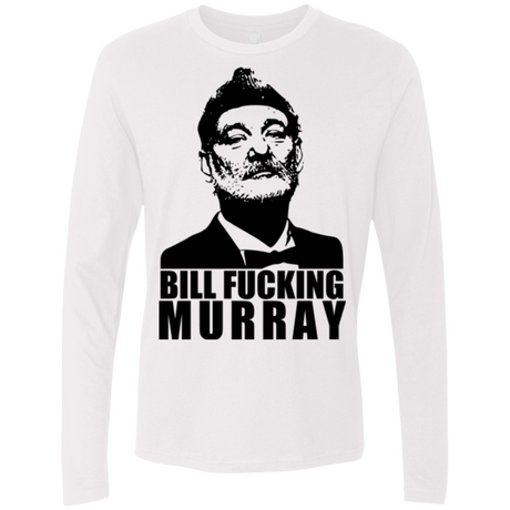 T-Shirts White / Small Bill fucking murray Men's Premium Long Sleeve