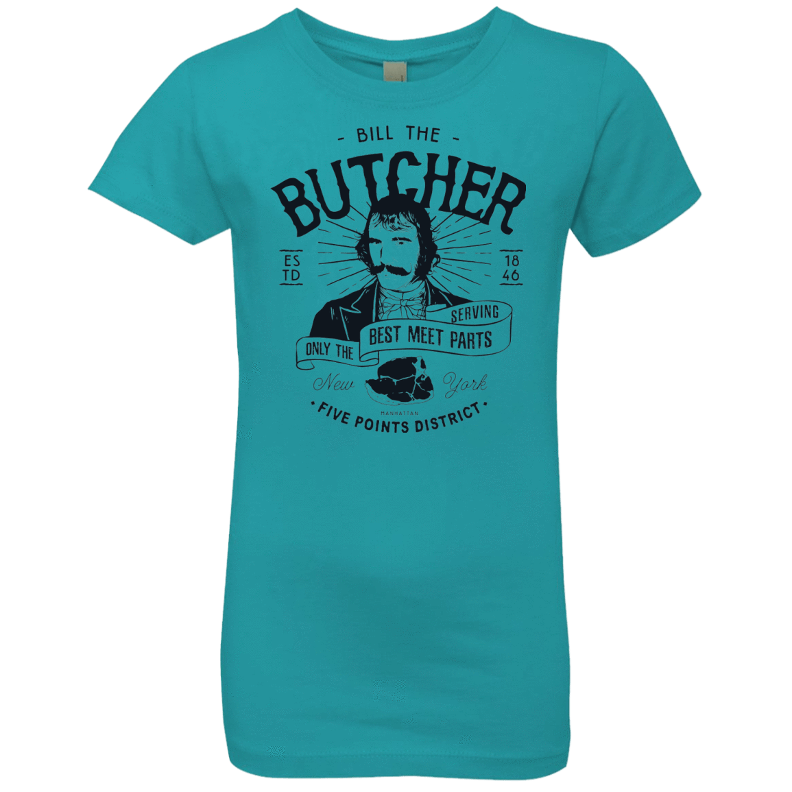 T-Shirts Tahiti Blue / YXS Bill The Butcher Girls Premium T-Shirt