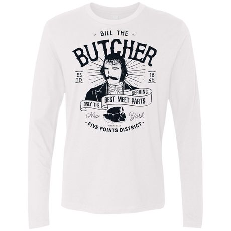 T-Shirts White / Small Bill The Butcher Men's Premium Long Sleeve