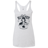 T-Shirts Heather White / X-Small Bill The Butcher Women's Triblend Racerback Tank