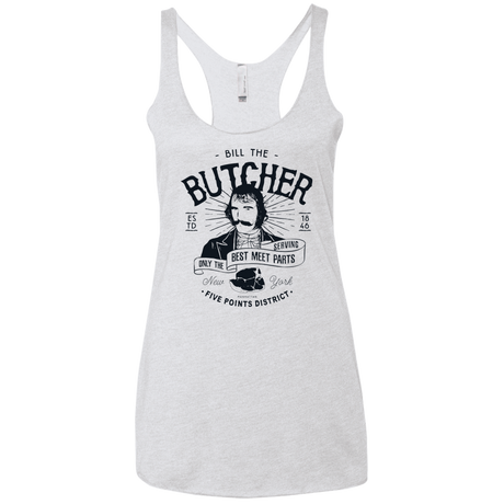 T-Shirts Heather White / X-Small Bill The Butcher Women's Triblend Racerback Tank