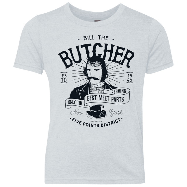 T-Shirts Heather White / YXS Bill The Butcher Youth Triblend T-Shirt