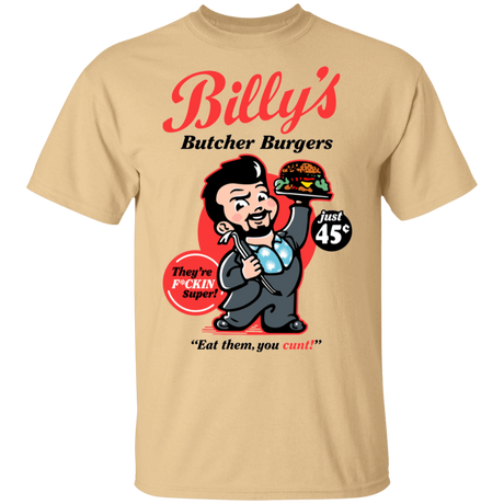 T-Shirts Vegas Gold / S Billy Butcher Burgers T-Shirt