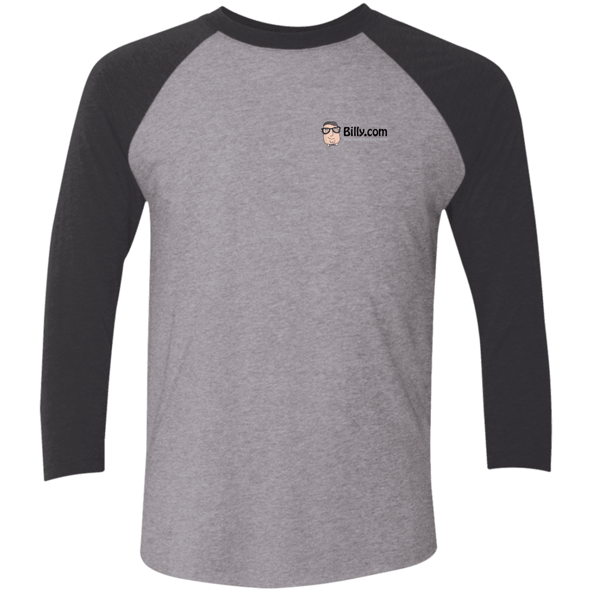 T-Shirts Premium Heather/Vintage Black / X-Small Billy.com Next Level Tri-Blend 3/4 Sleeve Baseball Raglan T-Shirt