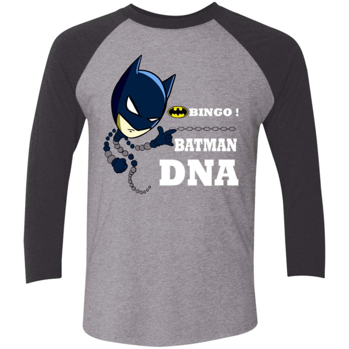 T-Shirts Premium Heather/Vintage Black / X-Small Bingo Batman Men's Triblend 3/4 Sleeve