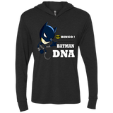 Bingo Batman Triblend Long Sleeve Hoodie Tee