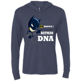 Bingo Batman Triblend Long Sleeve Hoodie Tee