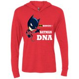 Bingo Batman Triblend Long Sleeve Hoodie Tee