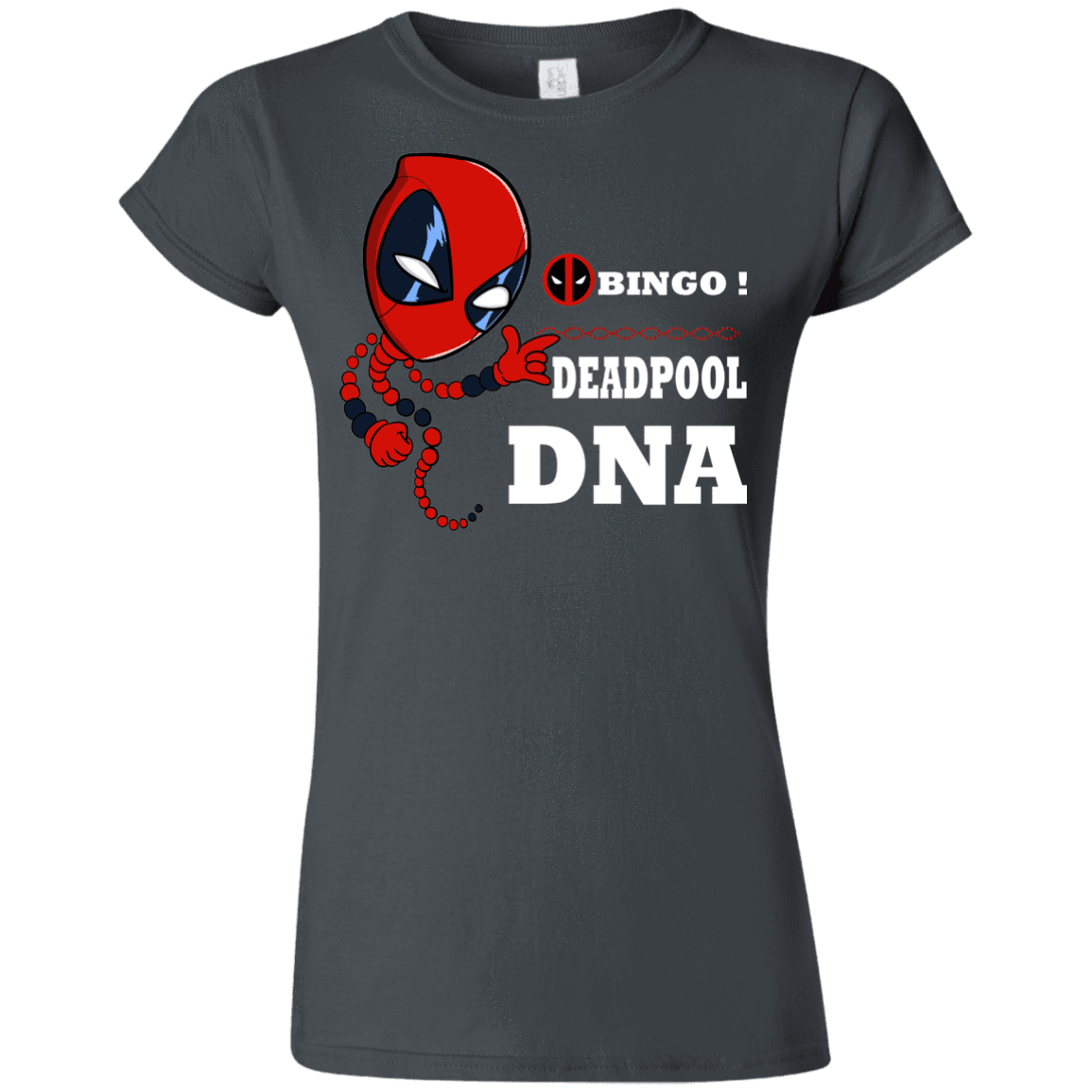 T-Shirts Charcoal / S Bingo Deadpool Junior Slimmer-Fit T-Shirt