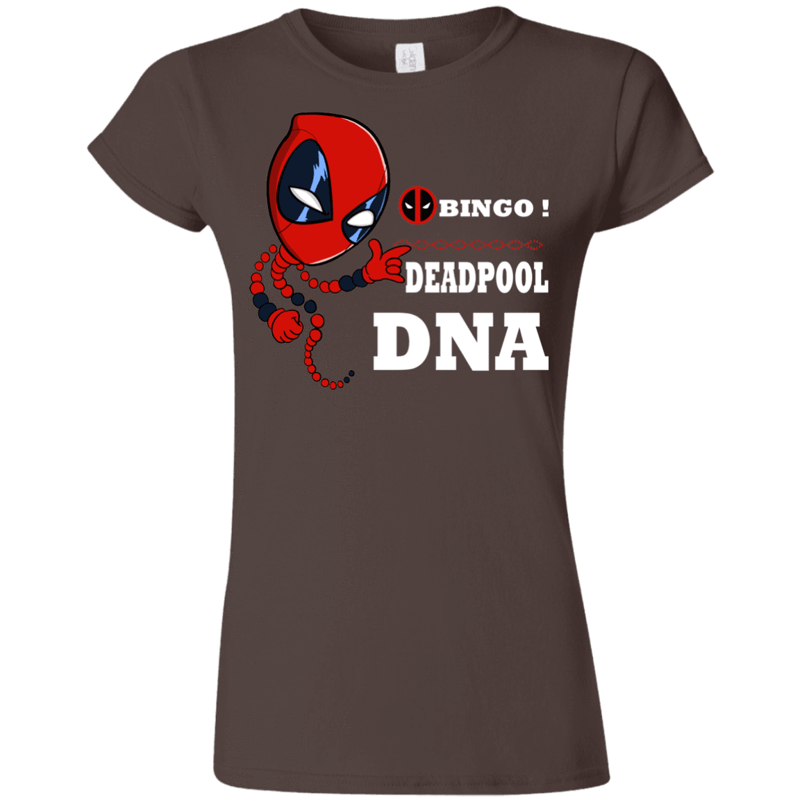 T-Shirts Dark Chocolate / S Bingo Deadpool Junior Slimmer-Fit T-Shirt