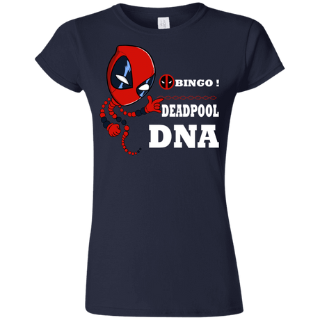 T-Shirts Navy / S Bingo Deadpool Junior Slimmer-Fit T-Shirt