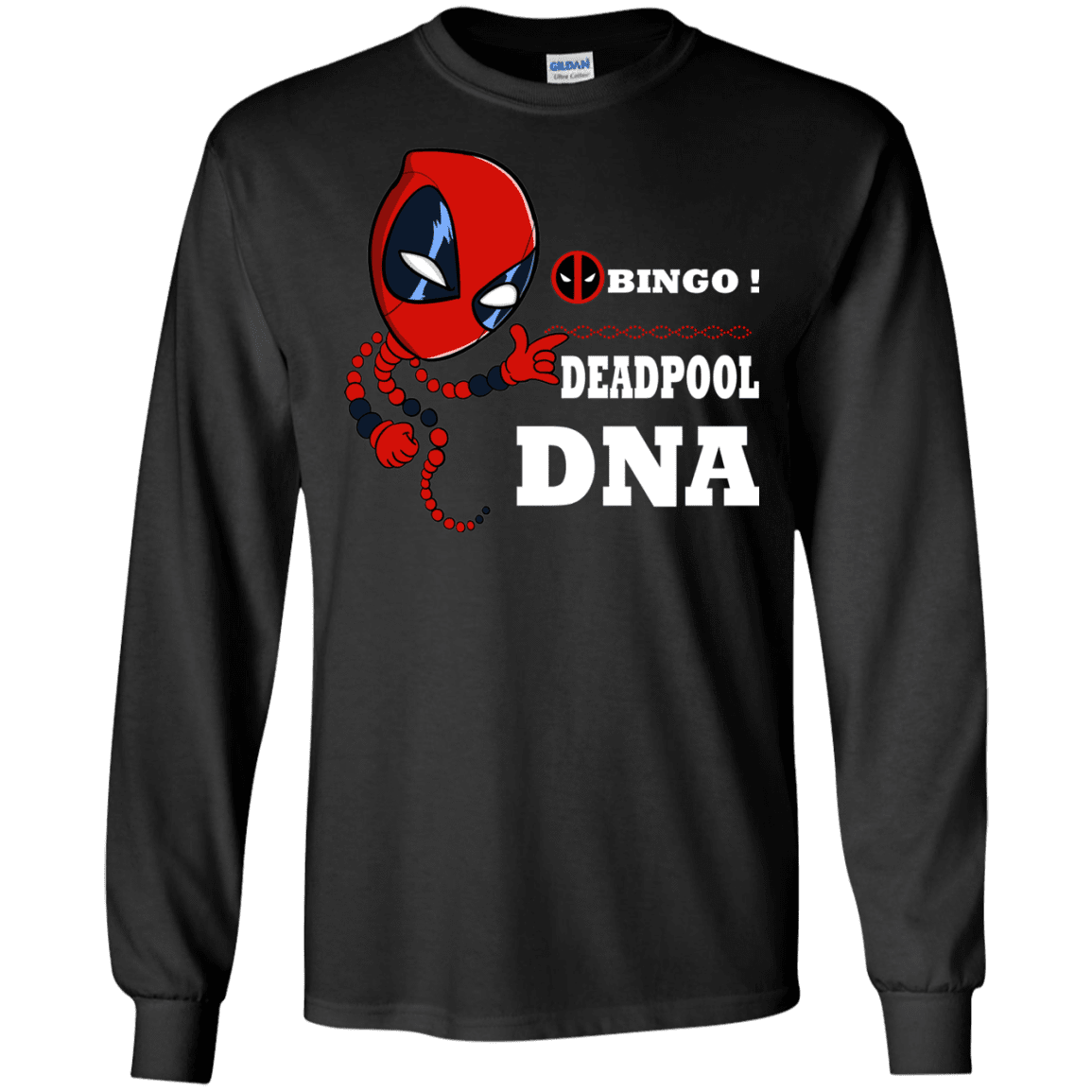 T-Shirts Black / S Bingo Deadpool Men's Long Sleeve T-Shirt