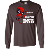 T-Shirts Dark Chocolate / S Bingo Deadpool Men's Long Sleeve T-Shirt