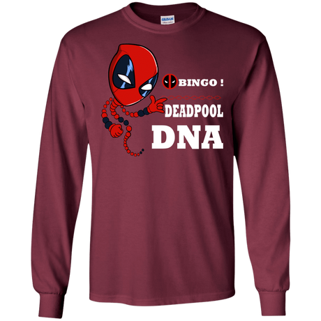 T-Shirts Maroon / S Bingo Deadpool Men's Long Sleeve T-Shirt