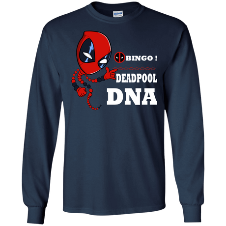 T-Shirts Navy / S Bingo Deadpool Men's Long Sleeve T-Shirt