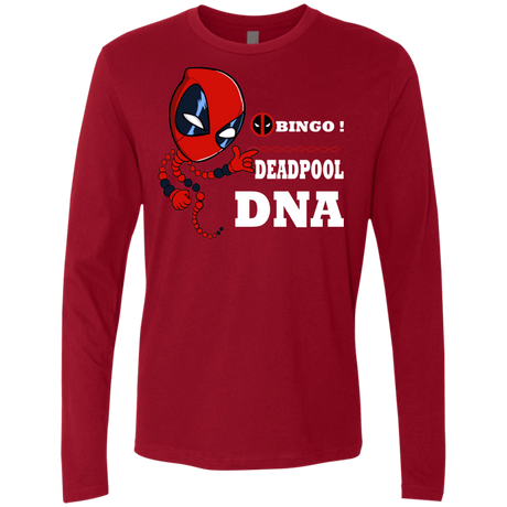 T-Shirts Cardinal / S Bingo Deadpool Men's Premium Long Sleeve