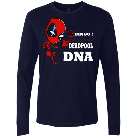 T-Shirts Midnight Navy / S Bingo Deadpool Men's Premium Long Sleeve