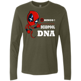 T-Shirts Military Green / S Bingo Deadpool Men's Premium Long Sleeve