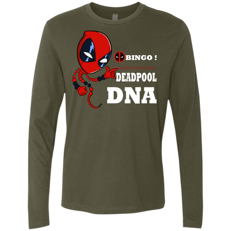 T-Shirts Military Green / S Bingo Deadpool Men's Premium Long Sleeve