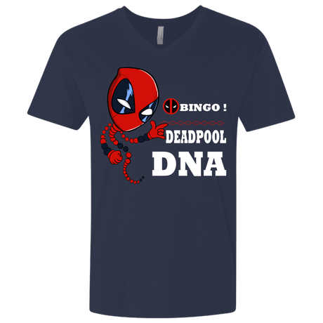 T-Shirts Midnight Navy / X-Small Bingo Deadpool Men's Premium V-Neck