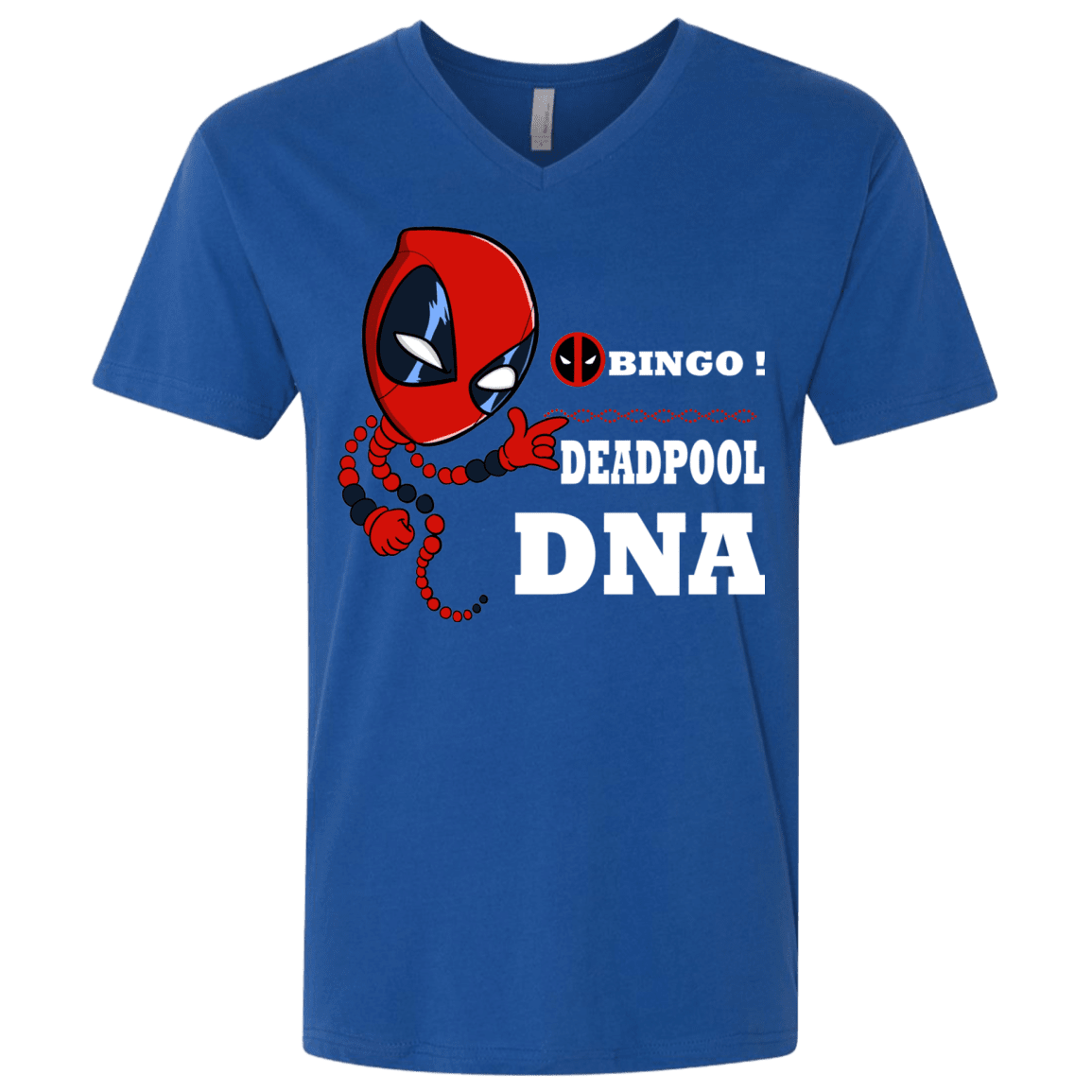 T-Shirts Royal / X-Small Bingo Deadpool Men's Premium V-Neck