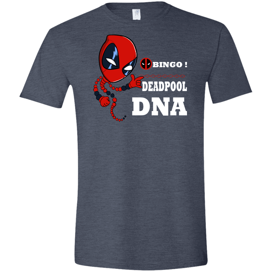 T-Shirts Heather Navy / S Bingo Deadpool Men's Semi-Fitted Softstyle