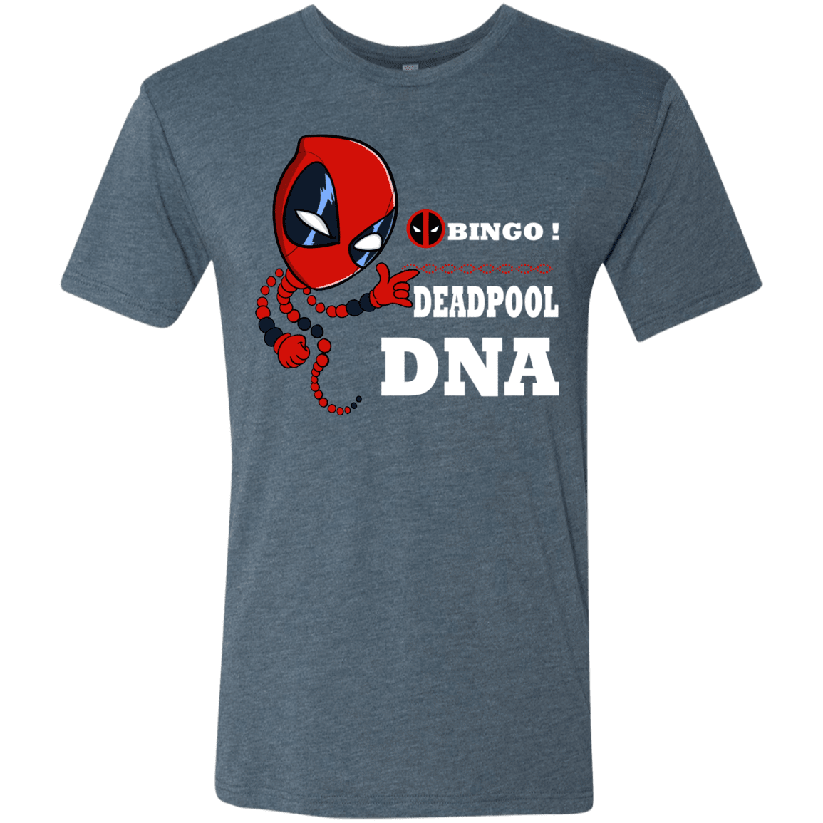 T-Shirts Indigo / S Bingo Deadpool Men's Triblend T-Shirt