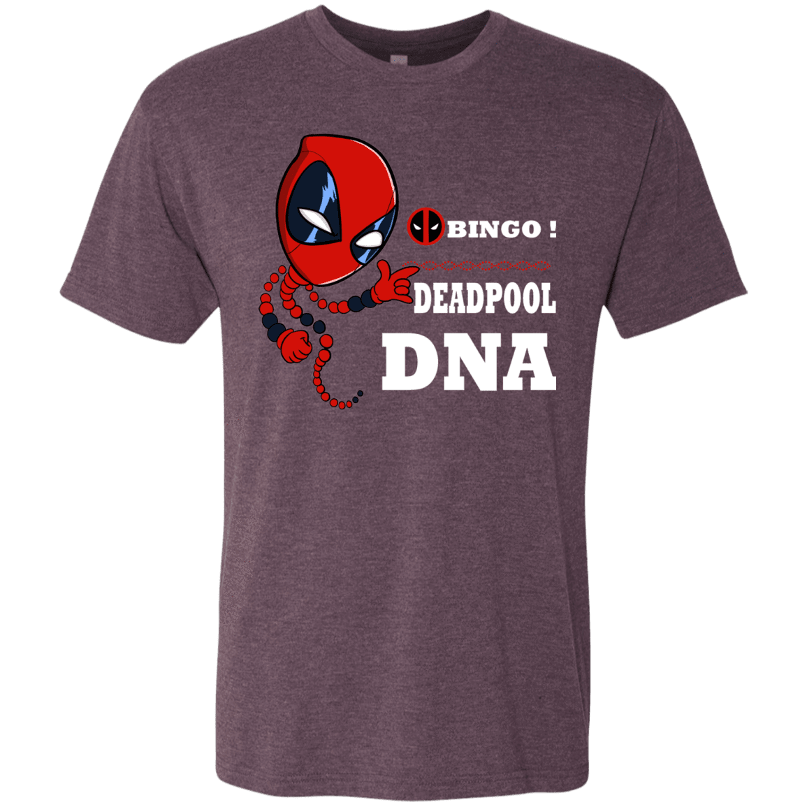 T-Shirts Vintage Purple / S Bingo Deadpool Men's Triblend T-Shirt
